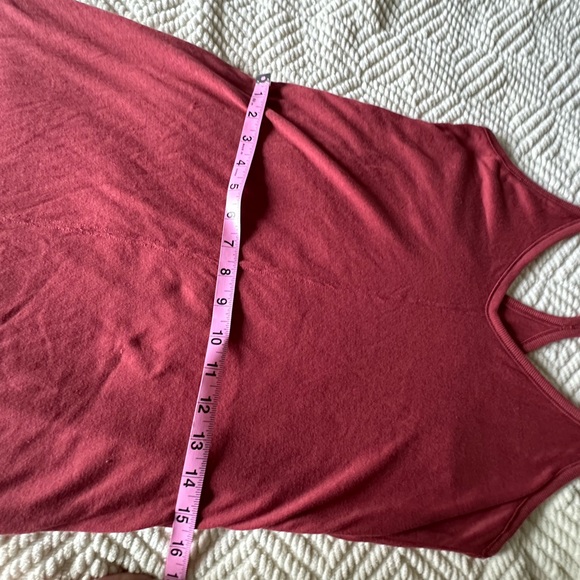 Hurley Rust Red Cotton Sundress T Back Maxi Dress Super Soft Comfortable Medium - Picture 8 of 14